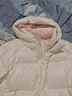 暇步士（Hush Puppies）童裝兒童羽絨服大童蓄熱保暖男童女童厚面包服 米白色 170 曬單實(shí)拍圖