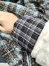 暢印日系袖套高顏值可愛(ài)格子袖套秋冬女款辦公室羽絨服長(cháng)款上班族 黑色大格袖套一對 曬單實(shí)拍圖