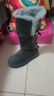 啄木鳥(niǎo)厚底灰色毛毛雪地靴女2025冬季新款長(cháng)筒加絨加厚保暖高筒靴棉鞋子 灰色長(cháng)筒 38 曬單實(shí)拍圖
