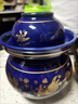 天戈（TIANGE）土陶泡菜壇子新款四川加厚帶內蓋家用腌菜罐酸菜壇子 藍釉小金魚(yú)新款泡菜壇 13斤水容量 曬單實(shí)拍圖