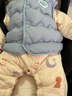 貝瑞加（Babyprints）嬰兒馬甲秋冬男女寶寶保暖護肚背心百搭馬夾舒適坎肩 藍100 曬單實(shí)拍圖