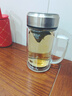 領(lǐng)臣（LINGCHEN）茶杯雙層玻璃水杯大容量泡茶杯子帶把手濾網(wǎng)商務(wù)辦公行政領(lǐng)導男士 曬單實(shí)拍圖