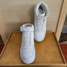 AJMG正品aj空軍一號高顏值板鞋男春季純白高幫增高經(jīng)典莆田AF1運動(dòng)鞋 高幫純白【實(shí)物有勾帶字母】 42 曬單實(shí)拍圖