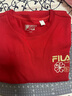 FILA 斐樂(lè )官方情侶款針織長(cháng)袖衫2026春新款時(shí)尚休閑純棉海棠花長(cháng)T恤 水華朱-RD L 175/96A/L 曬單實(shí)拍圖