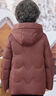 雋狐中老年羽絨服女款短款媽媽冬裝加厚大碼70歲老人奶奶太太冬季外套 咖啡 3XL 【推薦121-135斤】 曬單實(shí)拍圖