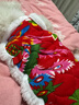 萌嘟星寵 寵物狗狗衣服貓咪小狗小貓泰迪比熊新年保暖服飾 東北大花襖XL號 曬單實(shí)拍圖