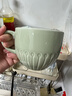 宜家（IKEA）STRIMMIG斯特里米格咖啡杯馬克杯早餐杯家用水杯喝水牛奶茶陶瓷杯 淡灰綠色杯360毫升 曬單實(shí)拍圖
