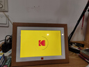 KODAK柯達 1018W 數碼相框10.1英寸高清電子相冊擺臺結婚禮物照片視頻自動(dòng)循環(huán)播放器 木色 曬單實(shí)拍圖