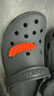 卡駱馳（CROCS）檀健次同款經(jīng)典洞洞鞋輕便百搭男沙灘鞋包頭拖鞋10001 石板灰-0DA 43 (270mm) 曬單實(shí)拍圖
