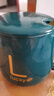 勤凱陶瓷杯耐高溫馬克杯帶蓋勺家用茶杯咖啡杯學(xué)生杯子陶瓷辦公創(chuàng  )意 綠色-【杯蓋勺】 曬單實(shí)拍圖