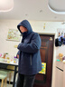 鴨鴨（YAYA）【一衣多穿】爸爸冬裝羽絨服男中老年可拆卸內膽加厚保暖外套JH 蝦青色 【可拆內膽+可拆卸帽 一衣五穿】 4XL 【建議180-200斤】 曬單實(shí)拍圖