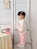 班喜迪女童套裝春裝新款洋氣寶寶衛衣嬰兒褲子春秋兒童衣服兩件套小童裝 粉色 80 曬單實(shí)拍圖