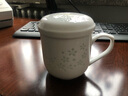 古鎮(zhèn)陶瓷（GUZHENTAOCI）十二生肖過濾杯家用水杯過濾茶杯陶瓷玲瓏景德鎮(zhèn)杯子帶蓋辦公杯 十二生肖-猴 曬單實拍圖