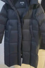 波司登（BOSIDENG）新款羽絨服女過(guò)膝長(cháng)款90絨泡芙商場(chǎng)同款小富婆高充絨遮肉顯瘦外套 幻夜黑-自然光|8633-趨勢推薦 M 165/88A充絨量308g 體重約120-130斤（卡碼拍?。?曬單實(shí)拍圖
