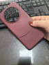 藍妮子 適用華為mate60pro手機殼mate60保護套華為mate70Pro防摔高檔皮質(zhì)男女款mate70新款 【酒紅色】大孔皮紋電鍍腰線(xiàn) 華為mate60Pro 曬單實(shí)拍圖