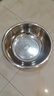秉德 304不銹鋼臉盆 大號和面盆大盆洗菜盆廚房洗腳盆廚房多用盆 304鋼 廚盆60cm 曬單實(shí)拍圖