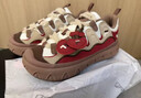 FILA FUSION斐樂(lè )PISA 甜筒鞋丨情人節 板鞋女鞋新年款紅色面包鞋 愛(ài)爾蘭奶油棕色/大紅-IE 38 曬單實(shí)拍圖
