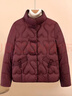50媽媽裝棉服2025新款中老年女裝60歲洋氣小個(gè)子棉襖外套棉衣加厚 紫紅色【加棉加厚】 4XL 【建議135-150斤】 曬單實(shí)拍圖