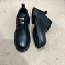 奧康（Aokang）休閑皮鞋男英倫商務(wù)大頭鞋2025冬季新款低幫馬丁靴男黑色厚底男鞋 黑色 41 曬單實(shí)拍圖