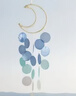 隨燦新年禮物幼兒園環(huán)創(chuàng  )風(fēng)鈴diy貝殼風(fēng)鈴掛飾材料包臥室裝飾拍照道具 月亮貝殼風(fēng)鈴材料包【藍1套】 曬單實(shí)拍圖