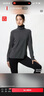 優(yōu)衣庫女裝HEATTECH搖粒絨兩翻領(lǐng)套頭衫/長(cháng)袖479608 07 青灰色 S /155/80A 曬單實(shí)拍圖