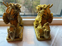 風(fēng)水閣 麒麟擺件一對銅麒麟公母腳踩元寶客廳辦公室工藝品開(kāi)業(yè)喬遷禮物 曬單實(shí)拍圖