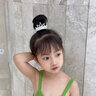 唐芙妮皇冠頭飾兒童夏季丸子頭神器扭扭夾女童發(fā)飾小女孩馬尾扣寶寶發(fā)夾 1#蓮花珠珠皇冠發(fā)扣 曬單實(shí)拍圖