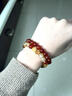 留星天然紅瑪瑙轉運珠玉鐲珠寶手串本命年朱砂手鏈紫金砂紅繩 紅瑪瑙【8MM】 曬單實(shí)拍圖