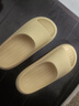 樸西新款EVA踩屎感厚底拖鞋女士居家室內情侶拖鞋男 黃色 37-38 曬單實(shí)拍圖