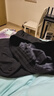 鴨鴨（YAYA）羽絨褲男直筒厚款保暖外穿秋冬中青年加絨長(cháng)褲9915黑色 曬單實(shí)拍圖