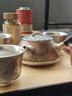如瓷動(dòng)人敦煌飛天鎏銀紫砂茶具套裝高檔特色禮品送客戶(hù)長(cháng)輩退休定制伴手禮 鎏銀紫砂側把四杯-高足反口杯【禮盒裝】 4人飲 5個(gè) 曬單實(shí)拍圖