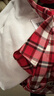 巴拉巴拉童裝男童襯衫兒童大童衣服2025新秋冬裝加絨外套保暖格子襯衣百搭 紅色調00366 170 曬單實(shí)拍圖