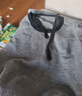 mt【氣質(zhì)鏤空領(lǐng)】2025春秋款喇叭長(cháng)袖撞色針織毛線(xiàn)衫女 灰色 M 曬單實(shí)拍圖