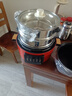 韓派三格電壓力鍋三合一內膽高壓鍋雙膽雙蓋電飯煲大容量多功能智能鴛鴦鍋家用火鍋 韓派紅全家?？睢救齻€(gè)內膽+雙蓋】+蒸盤(pán) 4L 曬單實(shí)拍圖