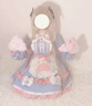 唐努烏洛麗塔裙子夢(mèng)境少女op學(xué)生lolita可愛(ài)日常連衣裙物 甜貓貓 S 曬單實(shí)拍圖