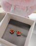 蔓笙S925純銀本命馬年紅色耳釘女2026年新款生肖馬年耳釘高級感耳飾 S925銀愛(ài)心馬耳釘【精美禮盒】 曬單實(shí)拍圖