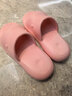 JCZS意大利踩屎感EVA拖鞋軟底女高顏值夏天季超軟防滑不臭腳男涼拖鞋 粉色 38 39 曬單實(shí)拍圖