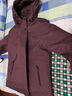 鴨鴨（YAYA）三合一中年媽媽羽絨服冬季新款內膽戶(hù)外沖鋒上衣中老年人女裝外套 葡萄紫色 L (165) 曬單實(shí)拍圖