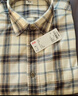 優(yōu)衣庫男女裝法蘭絨格子襯衫長(cháng)袖襯衣薄外套481225 481225/30淺米色 L 曬單實(shí)拍圖