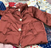 鴨鴨（YAYA）羽絨服媽媽裝短款2025年冬季新款中老年立領(lǐng)保暖氣質(zhì)休閑鴨絨外套 橘色 XL (170) 曬單實(shí)拍圖
