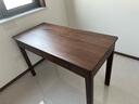 源氏木語(yǔ)雙抽書(shū)桌黑胡桃木辦公桌電腦桌輕奢1.2m京東專(zhuān)供京倉款 曬單實(shí)拍圖