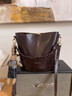 YUYULA牛皮包包女包斜挎水桶包通勤輕奢單肩生日情人節禮物送女朋友老婆 曬單實(shí)拍圖