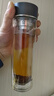 富光雙層玻璃杯 高硼硅茶水分離泡茶杯 車(chē)載商務(wù)水杯子男士禮盒320ml 曬單實(shí)拍圖