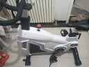 健身車(chē)家用靜音動(dòng)感單車(chē)室內運動(dòng)減肥器材自行車(chē) 18公斤飛輪擎天柱白色 曬單實(shí)拍圖