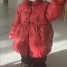 LUSON小O寶童裝 寶寶紅色羽絨服女刺繡2026冬季女童新年拜年服年裝 曬單實(shí)拍圖