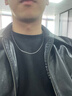 中國黃金銀項鏈男士時(shí)尚潮流素鏈鎖骨鏈生日禮物送男友老公爸爸紀念大氣 肖邦鏈男士項鏈 曬單實(shí)拍圖