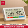 得力（deli）(deli)室內溫濕度表 LCD電子溫濕度計 嬰兒房室內溫濕度表辦公用品老人兒童禮品白色LE505PRO 曬單實(shí)拍圖