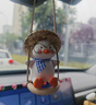 迪加倫網(wǎng)紅秋千小鴨汽車(chē)掛件車(chē)載加油鴨后視鏡車(chē)內吊飾可愛(ài)小鴨子 曬單實(shí)拍圖