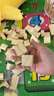 福孩兒實(shí)木108粒原木無(wú)漆積木嬰兒童玩具男女孩幼兒園寶寶生日新年禮物 曬單實(shí)拍圖