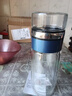 創(chuàng  )建茶水分離過(guò)濾泡茶杯子男士女生泡花茶雙層玻璃杯便攜大容量喝水杯 【雙層加厚提繩款】藍色400ml 曬單實(shí)拍圖